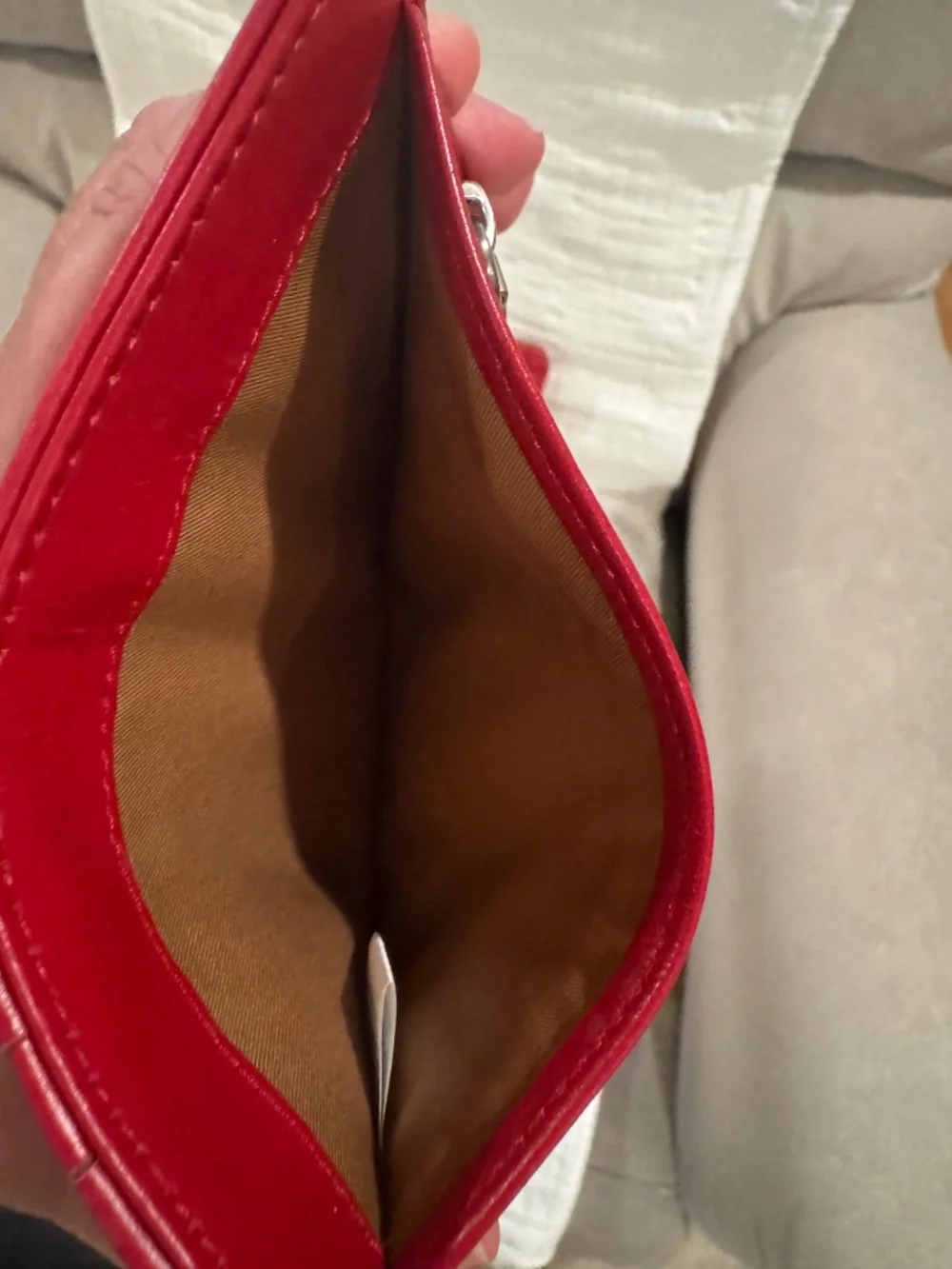 HOBO SABLE Wristlet & Wallet Polished Leather SET with dust bag Claret (RED) NWT